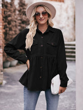Load image into Gallery viewer, Mandy Collared Neck Long Sleeve Shirt
