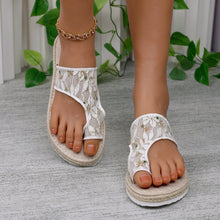 Load image into Gallery viewer, Flower Toe Post Flat Sandals
