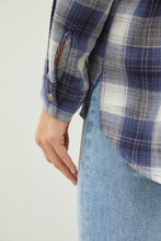 Load image into Gallery viewer, Be Cool Plaid Flannel Button Down Shirt with Chest Pocket
