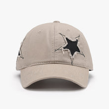 Load image into Gallery viewer, Adjustable Star Raw Hem Cap
