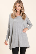 Load image into Gallery viewer, BOMBOM Round Neck Long Sleeve Oversized Top
