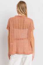 Load image into Gallery viewer, Ces Femme See Through Crochet Mock Neck Cover Up
