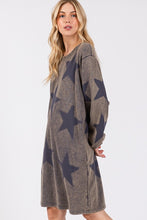 Load image into Gallery viewer, SAGE + FIG Washed Star Print Round Neck Dress
