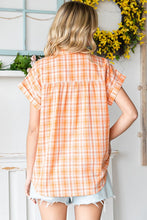 Load image into Gallery viewer, Cotton Bleu by Nu Label Plaid Button Up Short Sleeve Shirt
