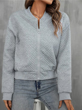 Load image into Gallery viewer, Zip Up Long Sleeve Jacket
