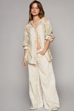 Load image into Gallery viewer, POL Long Sleeve Knit Mixed Hoodie Plaid Shirt
