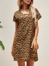 Load image into Gallery viewer, Leopard Short Sleeve Mini Dress
