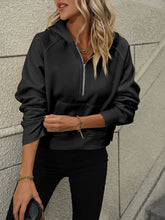 Load image into Gallery viewer, Mandy Half Zip Long Sleeve Sweatshirt
