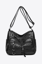 Load image into Gallery viewer, Multi-Pocket PU Leather Crossbody Bag
