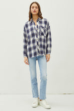 Load image into Gallery viewer, Be Cool Plaid Flannel Button Down Shirt with Chest Pocket
