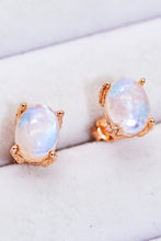 Load image into Gallery viewer, Natural Moonstone 4-Prong Stud Earrings
