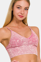 Load image into Gallery viewer, Zenana Washed Ribbed Bra Padded Cami
