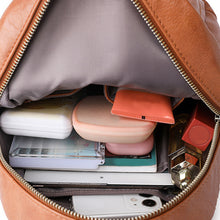 Load image into Gallery viewer, Medium PU Leather Backpack
