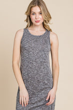 Load image into Gallery viewer, BOMBOM Round Neck Slit Midi Tank Dress
