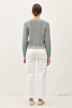 Load image into Gallery viewer, Be Cool Cable Knit Long Sleeve Contrast Edge Cardigan
