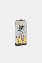 Load image into Gallery viewer, Nicole Lee USA Printed Kisslock Phone and Sunglass Purse
