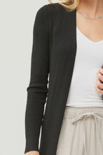 Load image into Gallery viewer, Be Cool Ribbed Open Front Long Sleeve Cardigan
