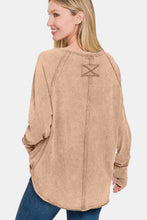 Load image into Gallery viewer, Zenana Round Neck Thumbhole Long Sleeve T-Shirt
