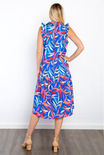 Load image into Gallery viewer, Be Stage Print Ruffled Midi Dress with Pockets
