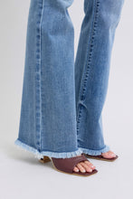 Load image into Gallery viewer, Judy Blue Full Size Raw Hem High Rise Bootcut Jeans
