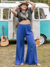 Load image into Gallery viewer, Plus Size Striped Wide-Leg Pants
