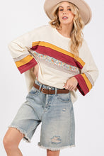 Load image into Gallery viewer, SAGE + FIG French Terry Color Block T-Shirt
