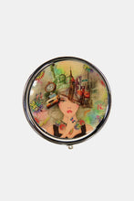 Load image into Gallery viewer, Nicole Lee USA Print Metallic Circular Small Pill Case
