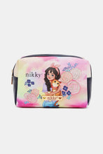 Load image into Gallery viewer, Nicole Lee USA Printed Extra Large Cosmetic Pouch
