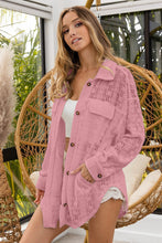 Load image into Gallery viewer, BiBi Oversized Lace Shacket with Front Pockets

