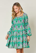 Load image into Gallery viewer, Double Take Full Size Printed Long Sleeve Dress
