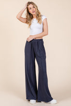 Load image into Gallery viewer, BOMBOM Elastic Waist Wide Leg Pants with Pockets
