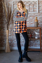 Load image into Gallery viewer, Heimish Full Size Checkered Contrast Striped Long Sleeve T-Shirt
