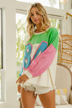 Load image into Gallery viewer, BiBi Color Block Patched Long Sleeve Top
