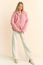 Load image into Gallery viewer, Davi &amp; Dani Quilted Zip Up Dropped Shoulder Jacket
