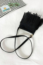 Load image into Gallery viewer, Adored PU Leather Crossbody Bag with Fringe
