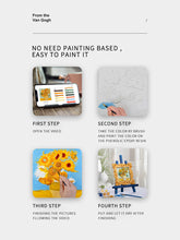 Load image into Gallery viewer, Relief Van Gogh&#39;s Irises DIY 3D Oil Painting Kit
