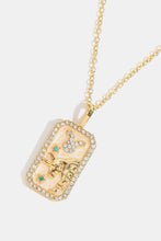 Load image into Gallery viewer, Rhinestone Constellation Pendant Copper Necklace
