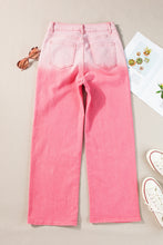 Load image into Gallery viewer, Rhinestone Gradient Straight Jeans
