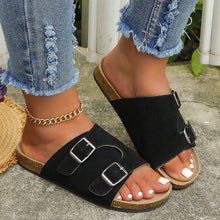 Load image into Gallery viewer, Metal Buckle Open Toe Sandals
