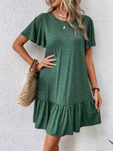 Load image into Gallery viewer, Round Neck Short Sleeve Tee Dress
