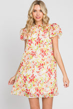 Load image into Gallery viewer, GeeGee Floral Short Sleeve Mini Dress
