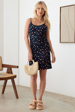 Load image into Gallery viewer, Gilli Floral Ribbed Tie-Back Cami Mini Dress
