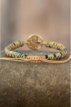 Load image into Gallery viewer, Handmade Tree Shape Beaded Copper Bracelet
