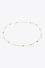 Load image into Gallery viewer, 18K Gold-Plated Multicolored Bead Necklace
