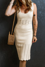 Load image into Gallery viewer, Scoop Neck Wide Strap Knit Dress
