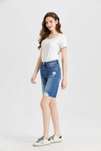 Load image into Gallery viewer, BAYEAS Full Size Super High Rise Denim Bermuda Shorts
