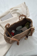 Load image into Gallery viewer, Braided Strap Polyester Tote Bag
