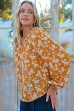 Load image into Gallery viewer, Hailey &amp; Co Floral Off-Shoulder Balloon Sleeve Blouse
