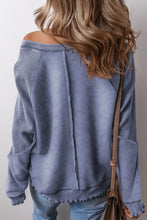 Load image into Gallery viewer, Exposed Seam Long Sleeve Sweatshirt
