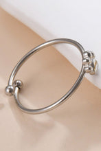 Load image into Gallery viewer, Bear Track Stainless Steel Open Ring
